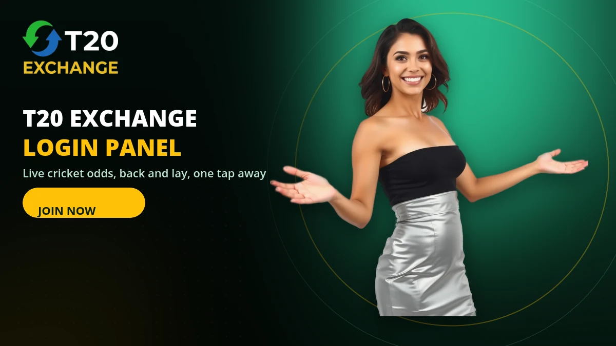 T20 Exchange login sportsbook with live cricket odds and the demo ID button